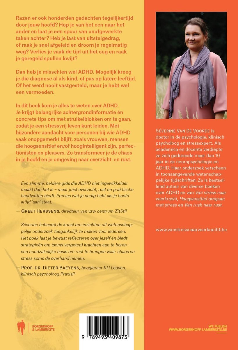 Stressvrij leven met ADHD - back cover