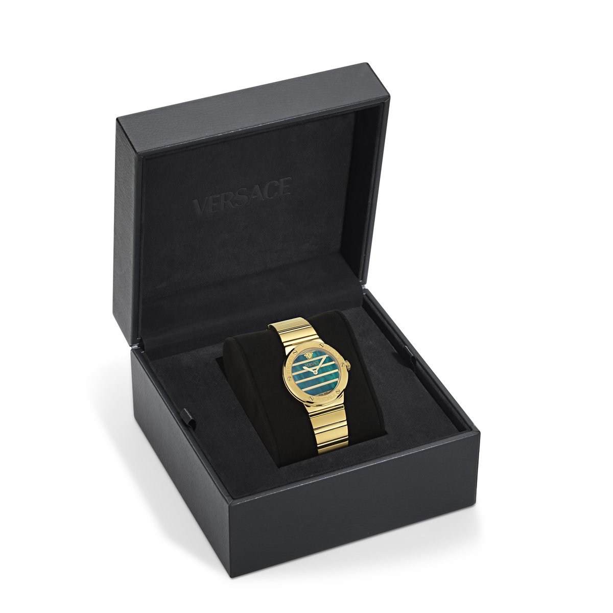 Versace Greca Logo Pearl VE0S00425 Horloge - Staal - Goudkleurig - Ø 33 mm