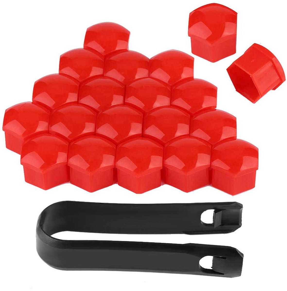 Wielboutdoppen 21 mm - 20 stuks - Kunststof - Anti-diefstal