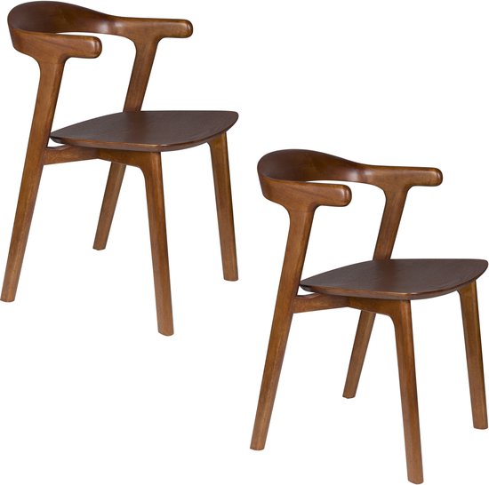 vidaXL Eetkamerstoelen 6 st kunstleer bruin eetkamer