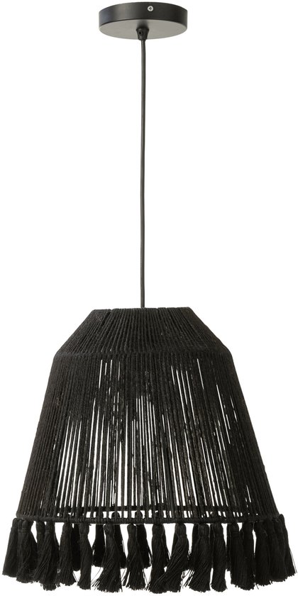 J-Line hanglamp Celia - jute - zwart - small