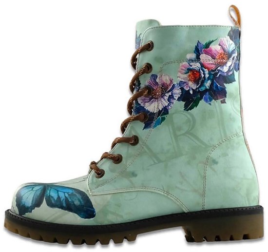 GOBY - Fleurs - Bottes pour femmes - Baskets pour femmes - Bottes femmes - Haute qualité - Fait main - Taille 42
