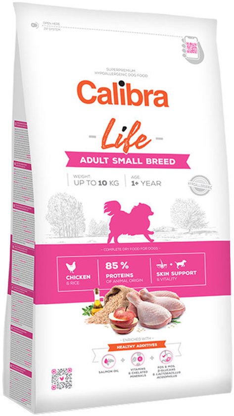 Calibra Dog Life Adult Small Breed - Kip - 6 kg
