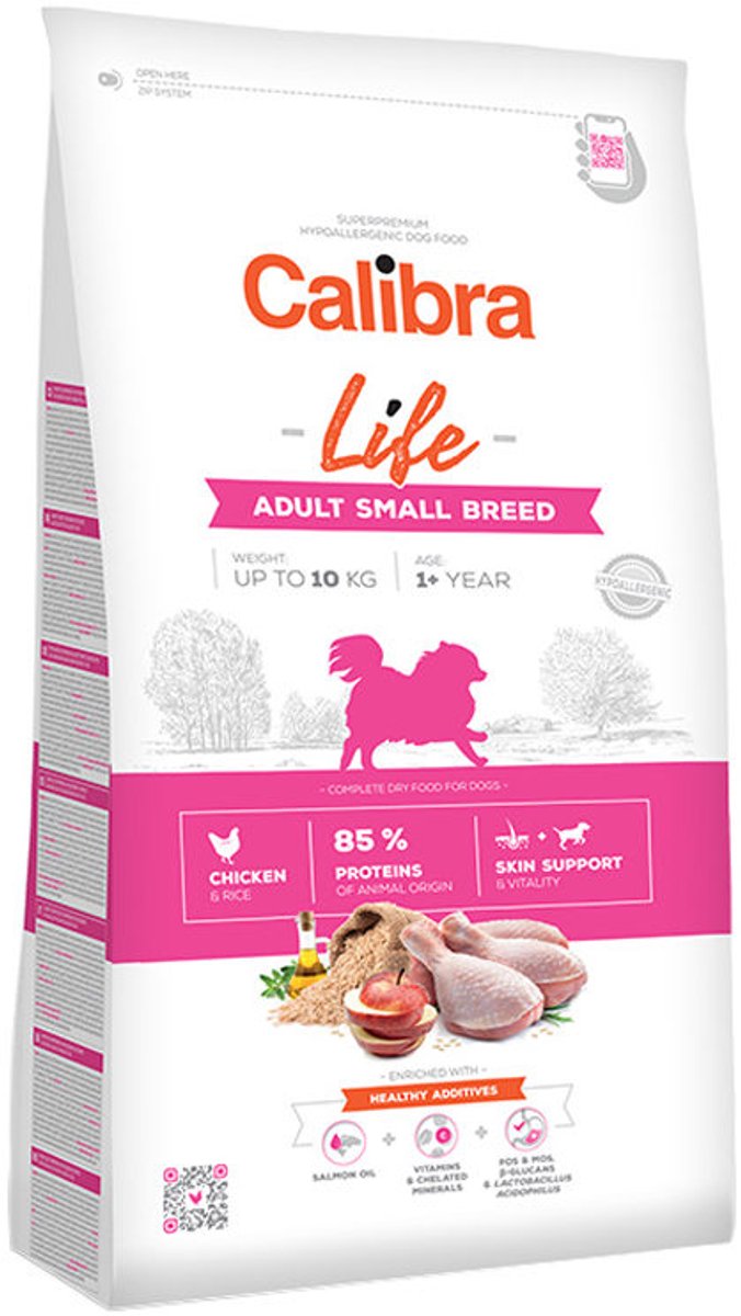 Calibra Calibra Hond Life Adult Small Breed Chicken 6 kg 6 kg