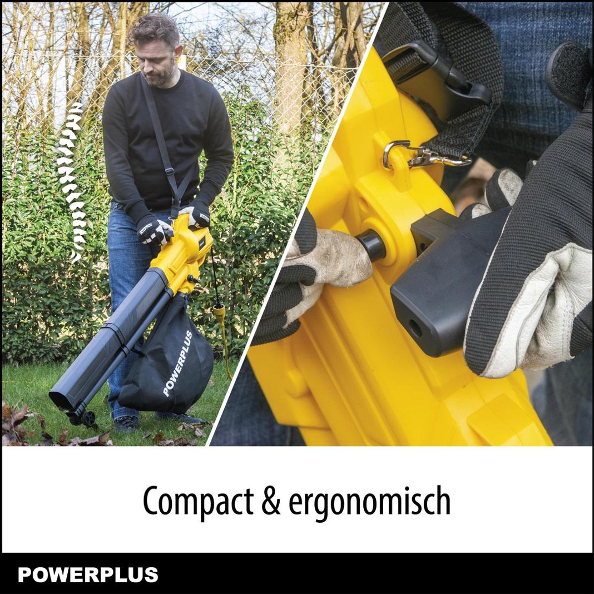 Powerplus Elektrische bladblazer POWEG4030 - 3300 W Elektrische bladblazer - maximale luchtsnelheid 250 km/h - tuingereedschap – foto 2