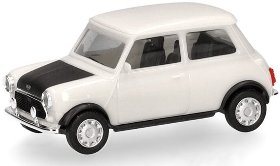 Mini Cooper Mayfair + Schijnwerper, Wit (rechts Gestuurd)