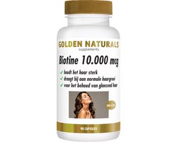 Golden Naturals Biotine 10.000 mcg (90 veganistische capsules)