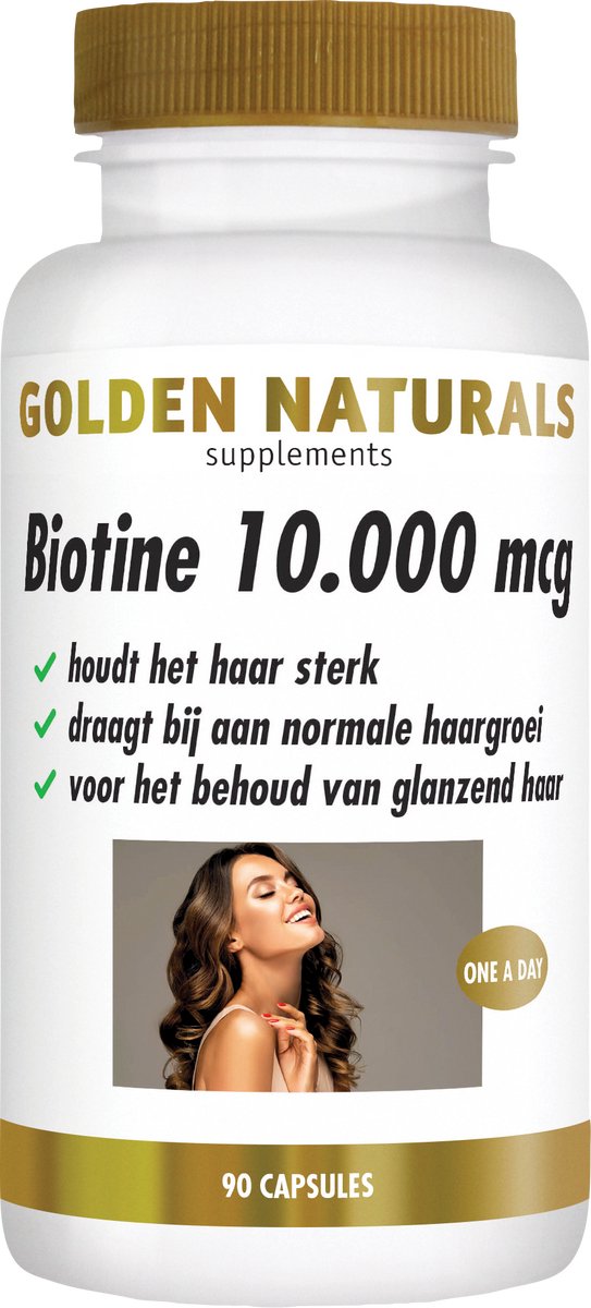 Golden Naturals Biotine 10.000 mcg (90 veganistische capsules)