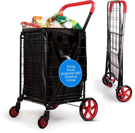 Opvouwbare Trolley Van, Opvouwbare, Draagbare Trolley Van Boxen Met Een Inhoud Van 65 Liter Uitgerust Met Trapklimwielen En 360 Zwenkwielen Telescopisch Handvat