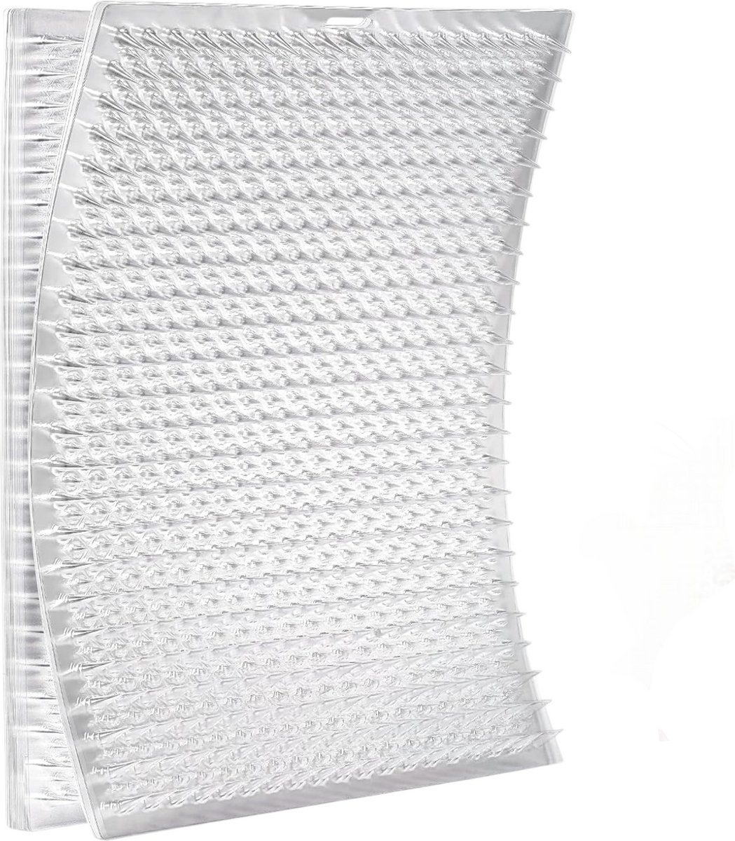 Kattenverjager Afweermatten Set - 16 Stuks - 40 x 33 cm - Afweermiddel voor Katten - Antiklimstrips Katten - Kattenschrik - Kattenverjager