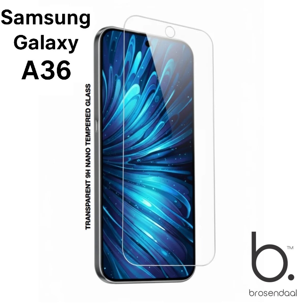 Brosendaal Screenprotector geschikt voor Samsung Galaxy A36 - 9H Nano Coating - Ultradun - Maximaal Kras- en Valbestendig