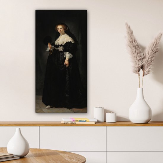 Toile Peinture Mariage Oopjen Coppit - Rembrandt van Rijn - 40x80 cm - Décoration murale