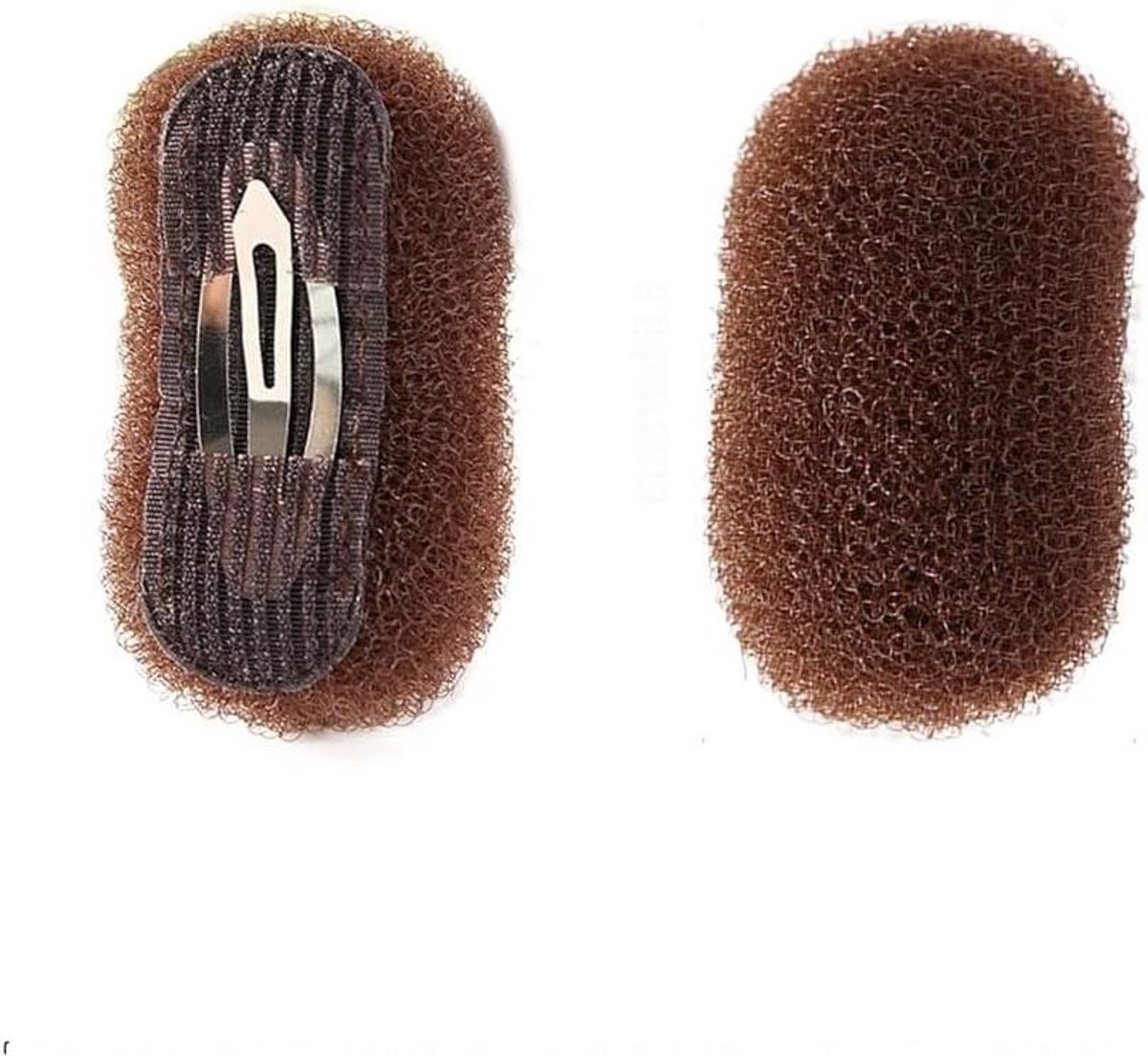 Charmante Volume Inserts voor Haarstyling - Set van 2 - Koffiekleurig