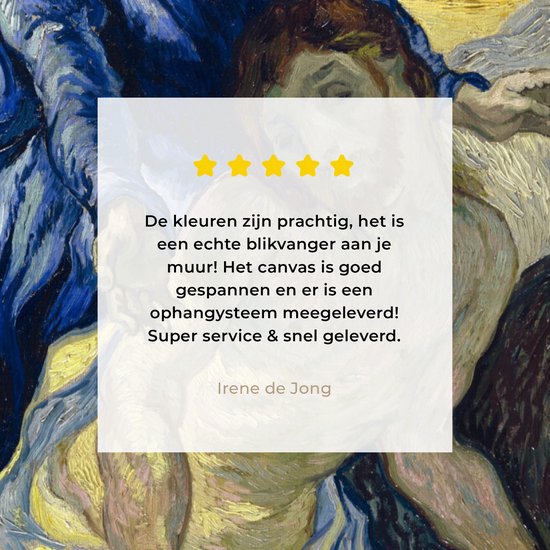 Peinture sur toile 120x160 cm - Décoration murale Pietà (d'après Delacroix) - Vincent van Gogh - Décoration murale salon - Décoration chambre - Accessoires de chambre - Peintures