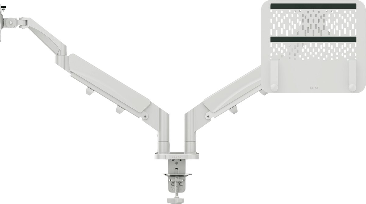 Leitz Ergo Ruimtebesparende Dubbele Monitor - en Laptop arm - Monitor Beugel 17-32 inch thumbnail 2