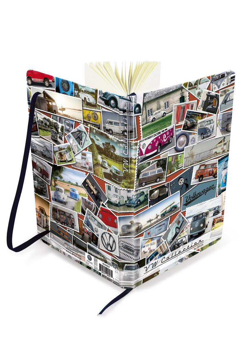 BRISA VW Collection - Volkswagen notitieboek, dagboek, hardcover, VW-fan cadeau (DIN A5)