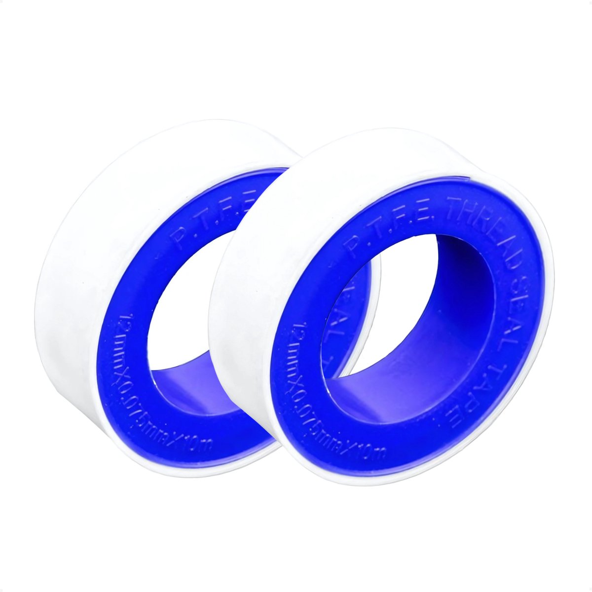 Techidna® - Teflon Tape (PTFE) - 2 Rollen - 20 Meter totaal - 12mm x 0,075mm (dun!) - Voor Water, Gas, Lucht & Sanitair