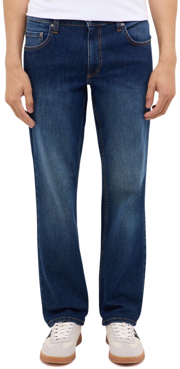 Mustang Heren Jeans Broeken regular/straight Fit Blauw 36W / 38L Volwassenen