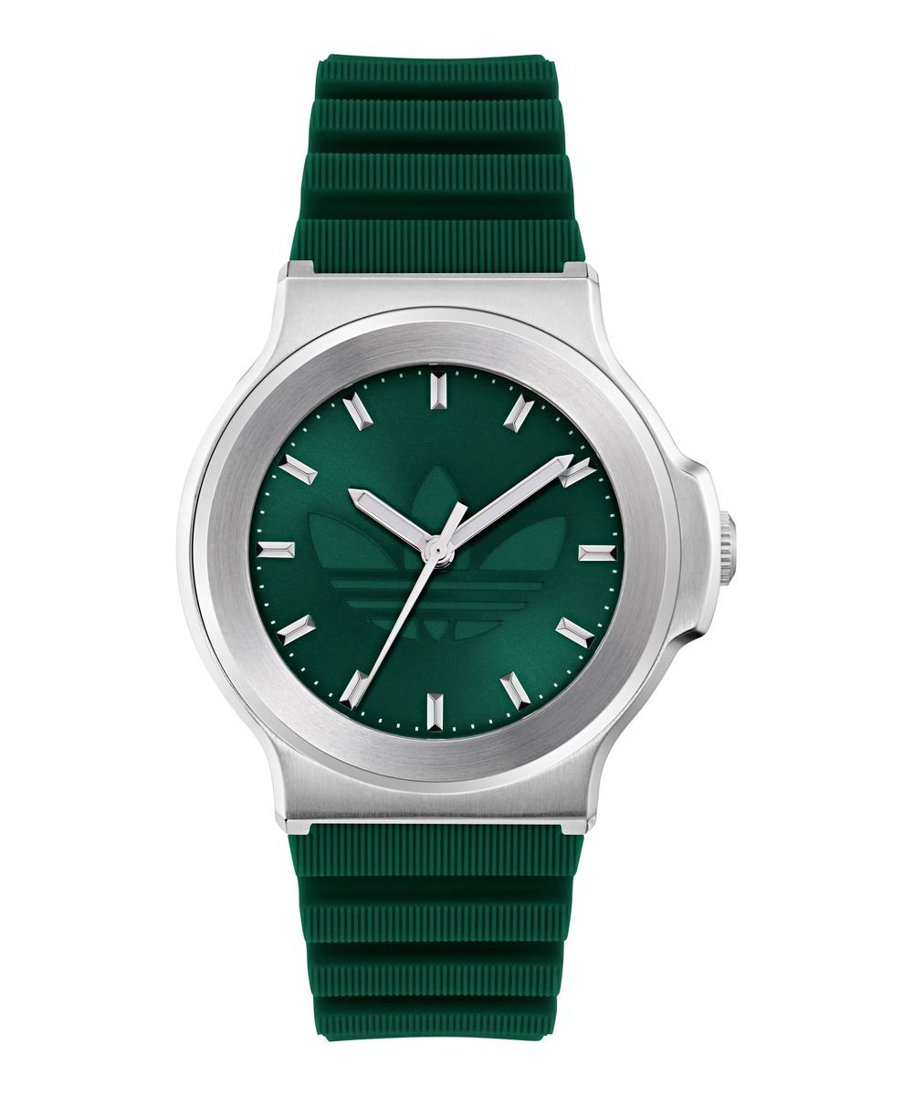 Adidas Originals Expression Three AOFH25501 Horloge - Siliconen - Groen - Ø 41 mm