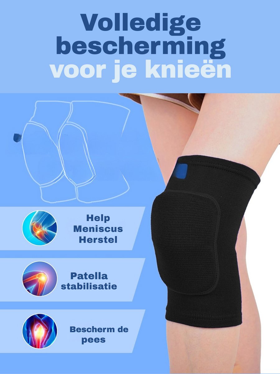 MMM® Patellabrace - Kniebrace - Hardloopriem - met Antislip en Verstelbaar Ontwerp - Verpakking van 3