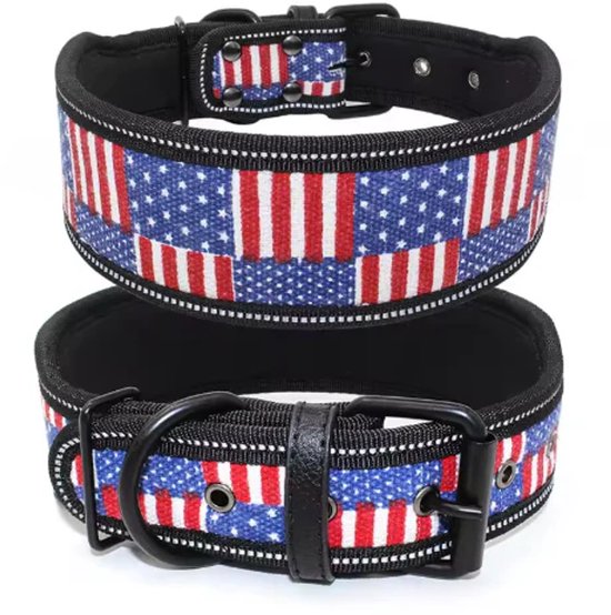 Hond Halsband Nylon Reflecterend - Gepersonaliseerde en Verstelbare