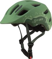 GO-OFF FIRST Kinderhelm - Extra Veilige Fietshelm voor Kinderen - Voor Fietsen en Skaten - Kind vriendelijke Jongens en Meisjes Helm van 5 - 8 Jaar - Groen - Maat S