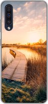 Geschikt voor Samsung Galaxy A30s hoesje - Zonsondergang in de Nederlandse polder - Siliconen Telefoonhoesje