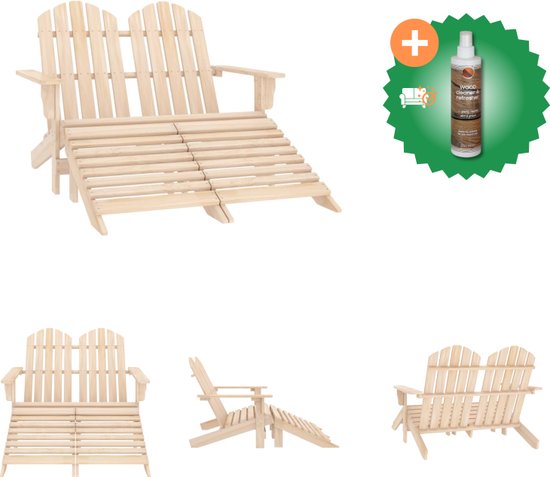 Tuinstoel 2-zits Adirondack massief vurenhout grijs kopen? | .nl Tuinstoel 2-zits Adirondack massief vurenhout grijs kopen? | .nl