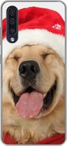Geschikt voor Samsung Galaxy A50 hoesje - Hond - Grappig - Lachen - Kinderen - Jongens - Meisjes - Siliconen Telefoonhoesje