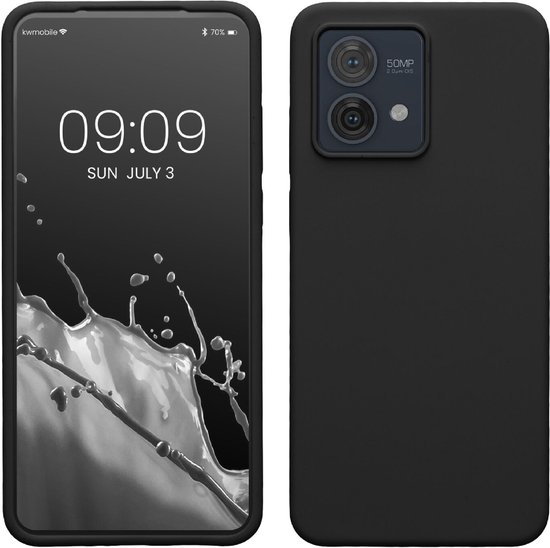 Coque Motorola Moto G84 - Siliconen - Coque Moto G84 Coque en Siliconen Zwart