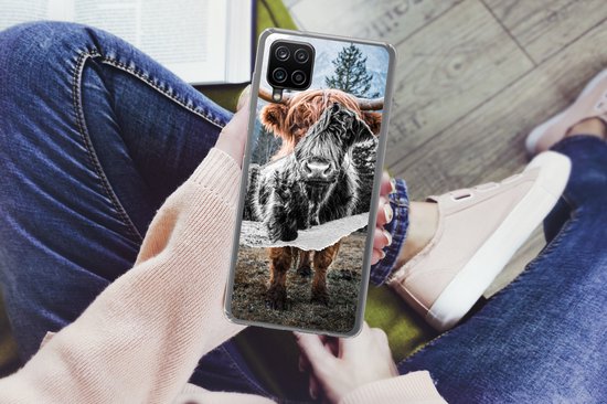 Coque Samsung Galaxy A12 - Scottish Highlander - Vache - Animaux - Siliconen
