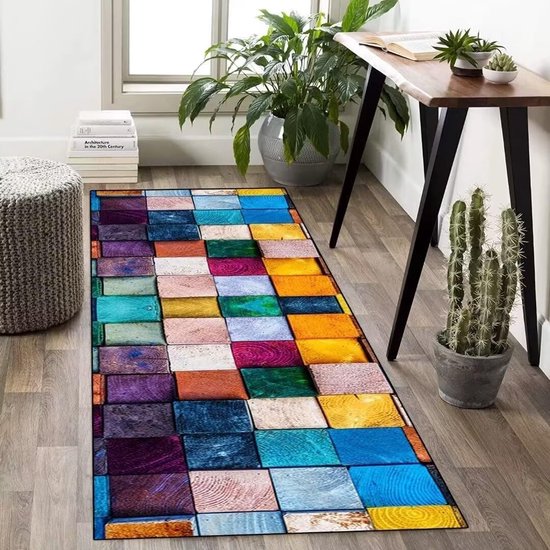 Machine Wasbaar Runner Carpet Gang Tapijt Antislip Keukenloper 65 x 240 cm Loper voor Hal Woonkamer Keuken Slaapkamer