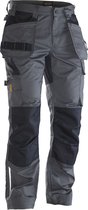 Jobman 2326 Craftsman Trousers Stretch 65232620 - Donkergrijs/Zwart - D116