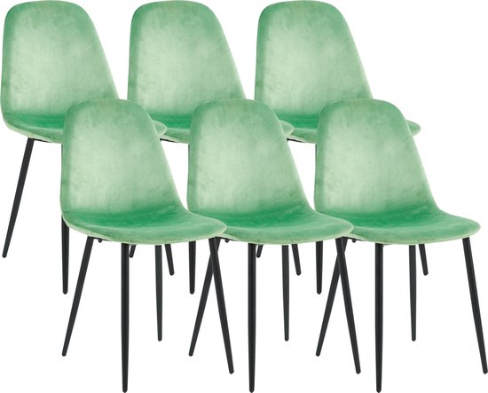 VCM 6er Esszimmerstühle skandinavischer gepolsterter Küchenstuhl Stühle Esszimmer Esstischtisch Rückenlehne Fiolo