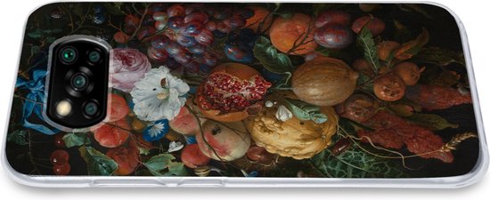 Xiaomi Poco X3 Pro - Feston de fruits et de fleurs - Peinture de Jan Davidsz. de Heem - Coque de téléphone en Siliconen