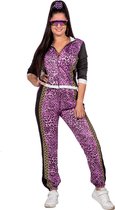 Wilbers & Wilbers - Costume années 80 & 90 - Survêtement rétro Purrrfect Purple Panther - Femme - Violet - Taille 38 - Déguisements - Déguisements