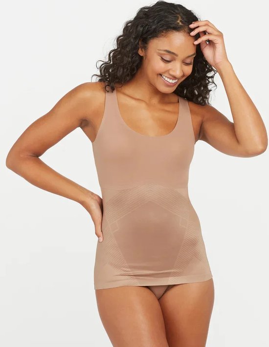 SPANXshape™ Invisible Tank - Kleur Cafe au Lait (Dark Nude) - Maat XL