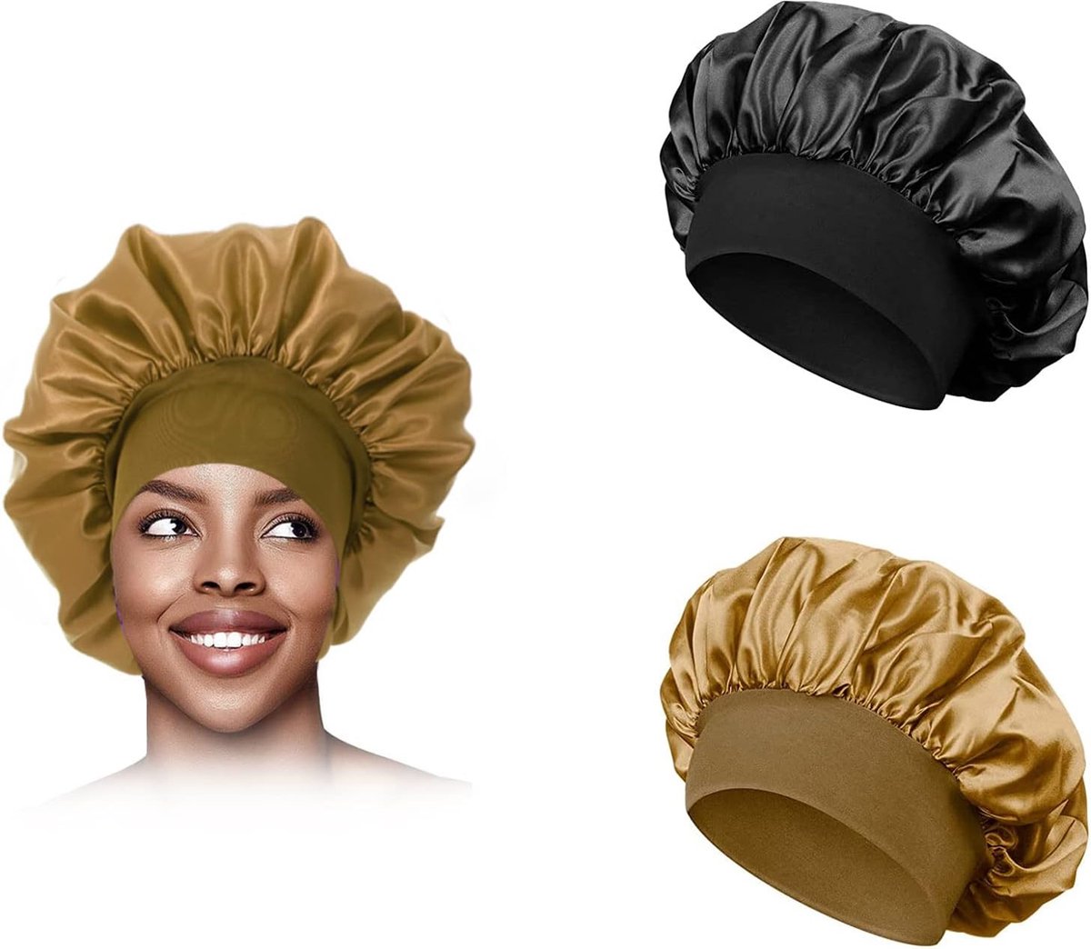 Goedkoopste Bonnet - slaapmuts - satijn