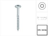 Heco Topix+ Vis à tête fraisée 6x180Dd Torx30 - Galvanisée - 100 pièces