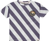 Stains and Stories boys t-shirt short sleeve Jongens T-shirt - grape - Maat 92