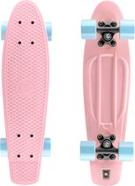 Xootz Penny Board Mini Cruiser Skateboard - Rose pastel - 56 cm (22") - Design tendance pour les enfants - Rétro