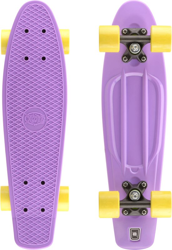 Xootz Penny Board Mini Cruiser Skateboard - Levendig Paars - 56 cm (22 inch) - Kinderen/Jongens/Meisjes