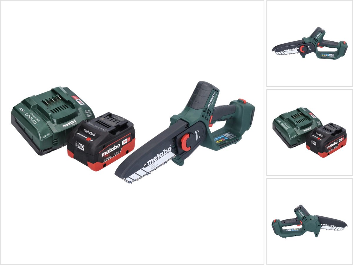 Metabo MS 18 LTX 15 accusnoeizaag 18 V 15 cm 5 m s + 1x accu 5 Ah + lader