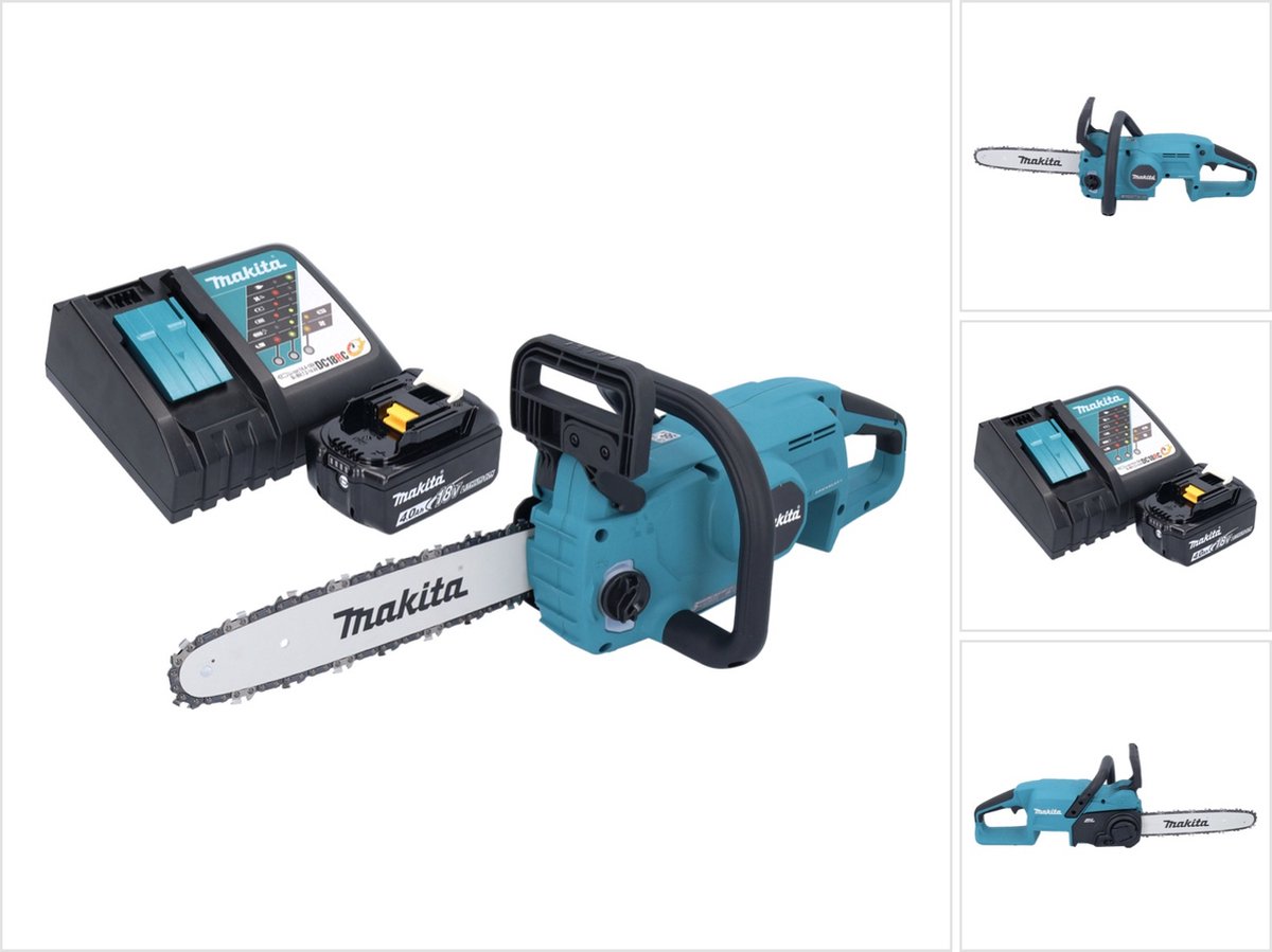 Makita DUC 307 RM1X2 Accu-kettingzaag 18 V 30 cm 7 m s Borstelloos + 1x accu 4.0 Ah + lader