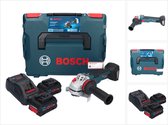 Bosch GWS 18V-10 SC accu haakse slijper 18 V 125 mm borstelloos + 2x ProCORE accu 8.0 Ah + lader + L-Boxx