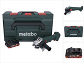 Metabo W 18 L 9-125 Accuslijper 18 V 125 mm + 1x accu 4.0 Ah + metaBOX - zonder lader