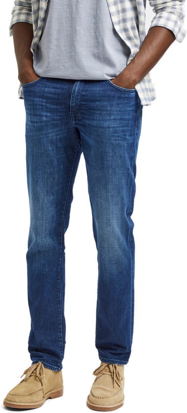 Selected Straight Scott Jeans Blauw 30 / 32 Man