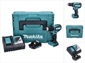 Makita DDF 485 RA1J accuboormachine 18 V 50 Nm borstelloos + 1x oplaadbare accu 2.0 Ah + lader + Makpac