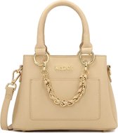 Elegant beige handbag and shoulder bag