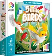 SmartGames - 5 Little Birds - 60 uitdagingen voor jong én oud - logica - houten denkspel